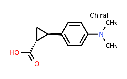 CAS 2307771-93-1 | rel-(1R,2R)-2-(4-(Dimethylamino)phenyl)cyclopropanecarboxylic acid