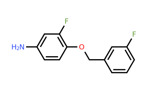 CAS 231278-65-2 | 3-Fluoro-4-[(3-fluorophenyl)methoxy]aniline