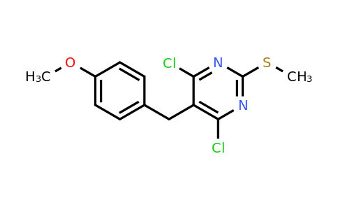 CAS 23212-38-6 | 4,6-Dichloro-5-(4-methoxybenzyl)-2-(methylthio)pyrimidine