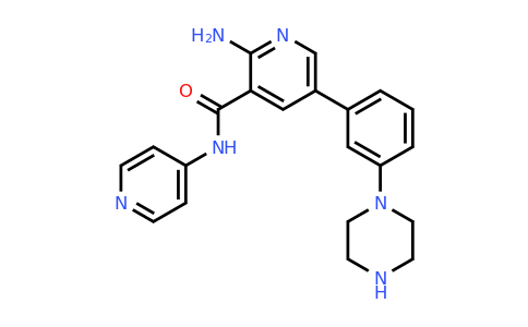 CAS 2328094-11-5 | 2-Amino-5-(3-(piperazin-1-yl)phenyl)-N-(pyridin-4-yl)nicotinamide