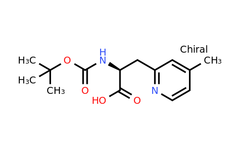 CAS 2349624-56-0 | (2S)-2-(tert-butoxycarbonylamino)-3-(4-methyl-2-pyridyl)propanoic acid