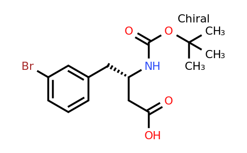 CAS 2349976-20-9 | (S)-4-(3-Bromophenyl)-3-((tert-butoxycarbonyl)amino)butanoic acid