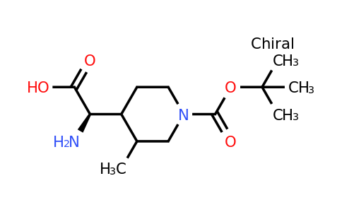 CAS 2351523-89-0 | (2R)-2-amino-2-(1-tert-butoxycarbonyl-3-methyl-4-piperidyl)acetic acid