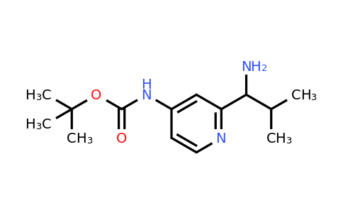 CAS 2352847-24-4 | [2-(1-Amino-2-methyl-propyl)-pyridin-4-yl]-carbamic acid tert-butyl ester