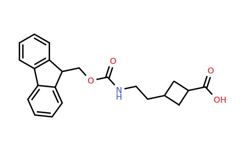 CAS 2353570-00-8 | 3-[2-(9H-fluoren-9-ylmethoxycarbonylamino)ethyl]cyclobutanecarboxylic acid