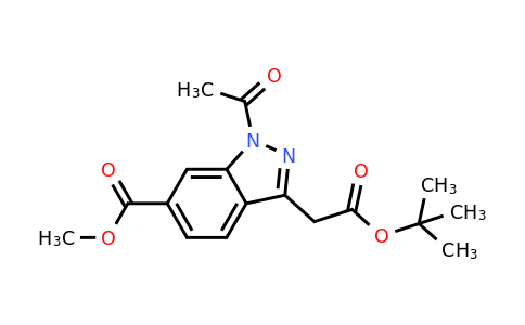CAS 2355385-30-5 | 1-Acetyl-3-tert-butoxycarbonylmethyl-1H-indazole-6-carboxylic acid methyl ester