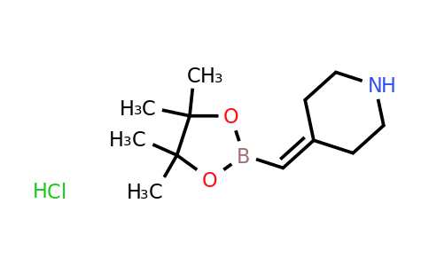 4-[(4,4,5,5-tetramethyl-1,3,2-dioxaborolan-2-yl)methylene]piperidine;hydrochloride