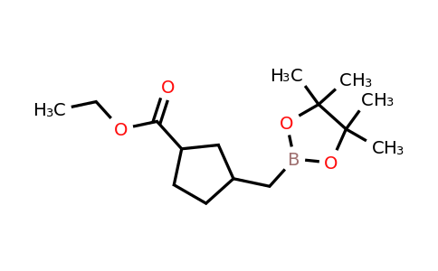 CAS 2365173-89-1 | ethyl 3-[(4,4,5,5-tetramethyl-1,3,2-dioxaborolan-2-yl)methyl]cyclopentanecarboxylate