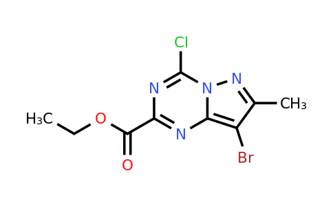 CAS 2365243-38-3 | ethyl 8-bromo-4-chloro-7-methyl-pyrazolo[1,5-a][1,3,5]triazine-2-carboxylate