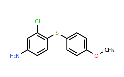 CAS 23724-54-1 | 3-Chloro-4-[(4-methoxyphenyl)sulfanyl]aniline