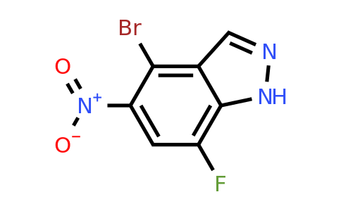CAS 2374801-89-3 | 4-bromo-7-fluoro-5-nitro-1H-indazole