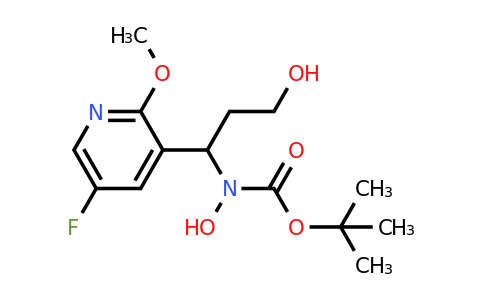 CAS 2375441-47-5 | tert-butyl N-[1-(5-fluoro-2-methoxy-3-pyridyl)-3-hydroxy-propyl]-N-hydroxy-carbamate