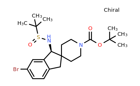 CAS 2377355-25-2 | tert-butyl (1S)-6-bromo-1-[[(R)-tert-butylsulfinyl]amino]spiro[indane-2,4'-piperidine]-1'-carboxylate