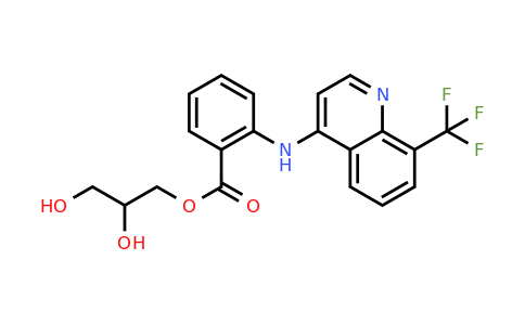 CAS 23779-99-9 | 2,3-Dihydroxypropyl 2-((8-(trifluoromethyl)quinolin-4-yl)amino)benzoate