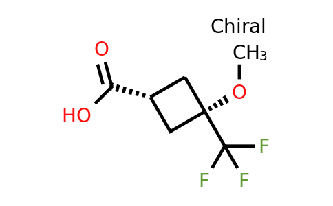 CAS 2378502-44-2 | cis-3-methoxy-3-(trifluoromethyl)cyclobutanecarboxylic acid