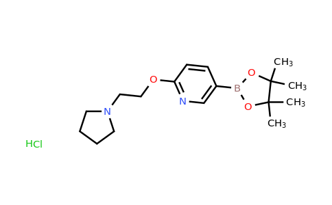 CAS 2379560-95-7 | 2-(2-Pyrrolidin-1-yl-ethoxy)-pyridine-5-boronic acid pinacol ester hydrochloride