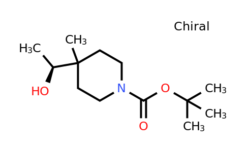 CAS 2381870-66-0 | tert-butyl 4-[(1S)-1-hydroxyethyl]-4-methyl-piperidine-1-carboxylate