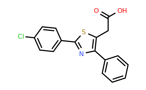 CAS 23821-72-9 | 2-[2-(4-Chlorophenyl)-4-phenyl-1,3-thiazol-5-YL]acetic acid
