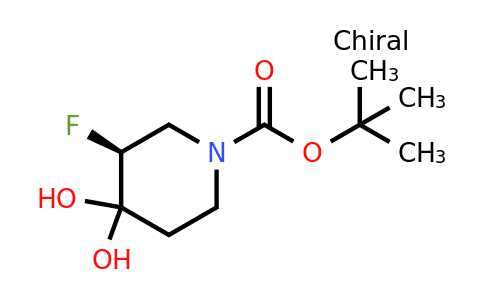 CAS 2382694-88-2 | tert-butyl (3S)-3-fluoro-4,4-dihydroxy-piperidine-1-carboxylate