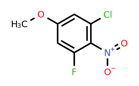 CAS 2384936-24-5 | 1-Chloro-3-fluoro-5-methoxy-2-nitrobenzene