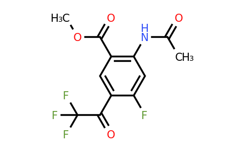 CAS 2387534-74-7 | 2-Acetylamino-4-fluoro-5-(2,2,2-trifluoro-acetyl)-benzoic acid methyl ester