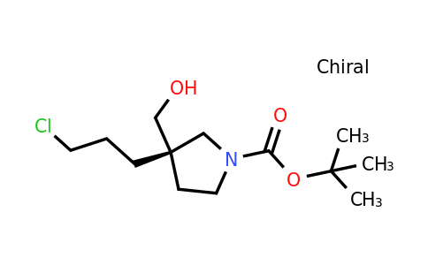 CAS 2387560-74-7 | tert-butyl (3S)-3-(3-chloropropyl)-3-(hydroxymethyl)pyrrolidine-1-carboxylate