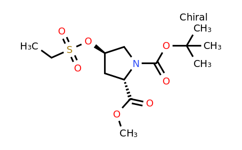 CAS 2387561-34-2 | O1-tert-butyl O2-methyl (2S,4R)-4-ethylsulfonyloxypyrrolidine-1,2-dicarboxylate