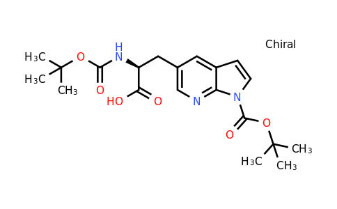 CAS 2387561-43-3 | (2S)-2-(tert-butoxycarbonylamino)-3-(1-tert-butoxycarbonylpyrrolo[2,3-b]pyridin-5-yl)propanoic acid