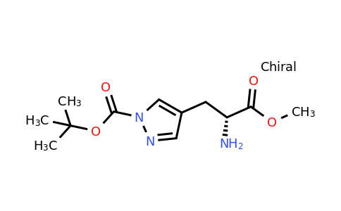 CAS 2387561-50-2 | tert-butyl 4-[(2R)-2-amino-3-methoxy-3-oxo-propyl]pyrazole-1-carboxylate
