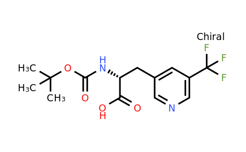 CAS 2387561-75-1 | (2R)-2-(tert-butoxycarbonylamino)-3-[5-(trifluoromethyl)-3-pyridyl]propanoic acid