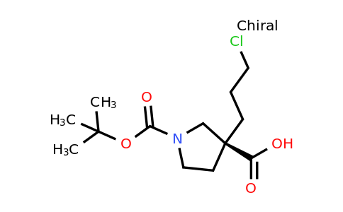 CAS 2387562-46-9 | (3S)-1-tert-butoxycarbonyl-3-(3-chloropropyl)pyrrolidine-3-carboxylic acid