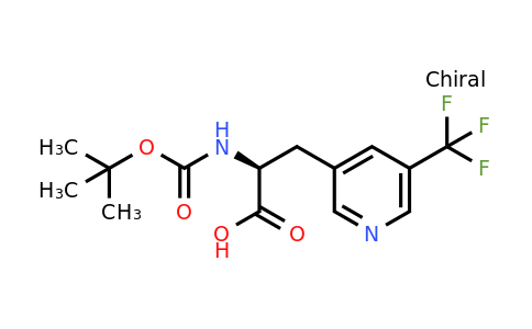 CAS 2387564-61-4 | (2S)-2-(tert-butoxycarbonylamino)-3-[5-(trifluoromethyl)-3-pyridyl]propanoic acid