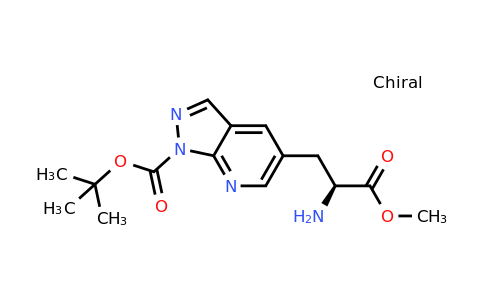 CAS 2387565-00-4 | tert-butyl 5-[(2S)-2-amino-3-methoxy-3-oxo-propyl]pyrazolo[3,4-b]pyridine-1-carboxylate