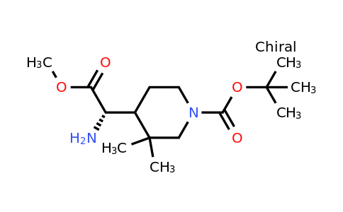 CAS 2387585-35-3 | tert-butyl 4-[(1S)-1-amino-2-methoxy-2-oxo-ethyl]-3,3-dimethyl-piperidine-1-carboxylate