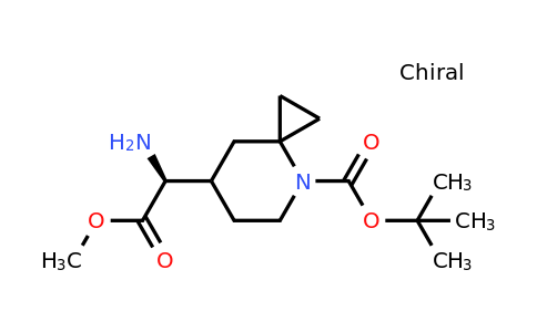 CAS 2387585-36-4 | tert-butyl 7-[(1S)-1-amino-2-methoxy-2-oxo-ethyl]-4-azaspiro[2.5]octane-4-carboxylate