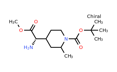 CAS 2387585-39-7 | tert-butyl 4-[(1S)-1-amino-2-methoxy-2-oxo-ethyl]-2-methyl-piperidine-1-carboxylate