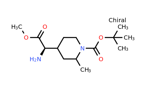 CAS 2387585-44-4 | tert-butyl 4-[(1R)-1-amino-2-methoxy-2-oxo-ethyl]-2-methyl-piperidine-1-carboxylate