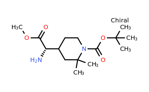 CAS 2387585-45-5 | tert-butyl 4-[(1S)-1-amino-2-methoxy-2-oxo-ethyl]-2,2-dimethyl-piperidine-1-carboxylate