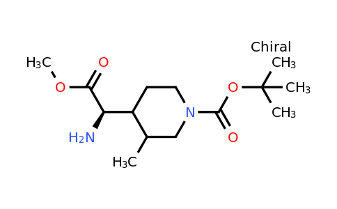 CAS 2387585-47-7 | tert-butyl 4-[(1R)-1-amino-2-methoxy-2-oxo-ethyl]-3-methyl-piperidine-1-carboxylate