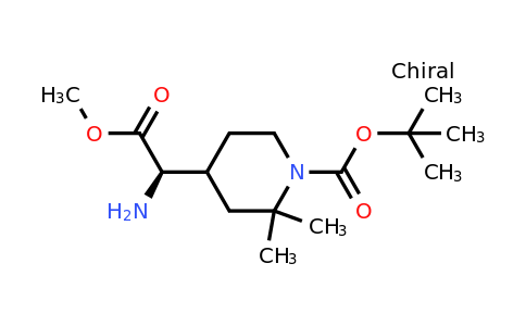 CAS 2387585-48-8 | tert-butyl 4-[(1R)-1-amino-2-methoxy-2-oxo-ethyl]-2,2-dimethyl-piperidine-1-carboxylate