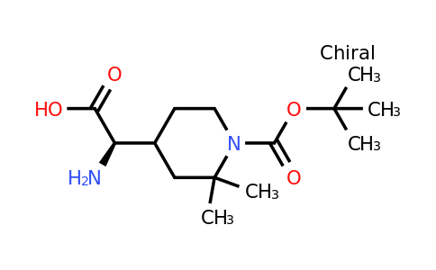 CAS 2387585-52-4 | (2R)-2-amino-2-(1-tert-butoxycarbonyl-2,2-dimethyl-4-piperidyl)acetic acid