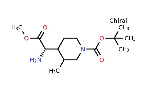 CAS 2387585-53-5 | tert-butyl 4-[(1S)-1-amino-2-methoxy-2-oxo-ethyl]-3-methyl-piperidine-1-carboxylate