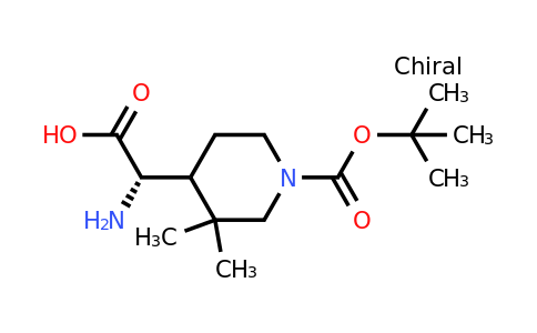 CAS 2387585-54-6 | (2S)-2-amino-2-(1-tert-butoxycarbonyl-3,3-dimethyl-4-piperidyl)acetic acid