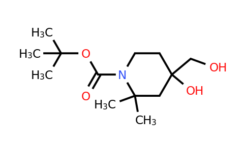 CAS 2387594-69-4 | tert-butyl 4-hydroxy-4-(hydroxymethyl)-2,2-dimethyl-piperidine-1-carboxylate