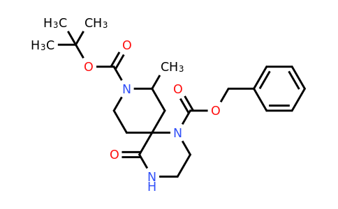 CAS 2387594-89-8 | O1-benzyl O9-tert-butyl 10-methyl-5-oxo-1,4,9-triazaspiro[5.5]undecane-1,9-dicarboxylate