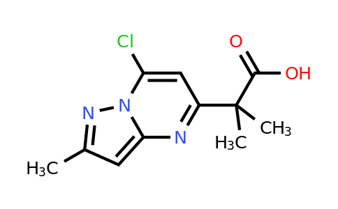 CAS 2387595-39-1 | 2-(7-chloro-2-methyl-pyrazolo[1,5-a]pyrimidin-5-yl)-2-methyl-propanoic acid