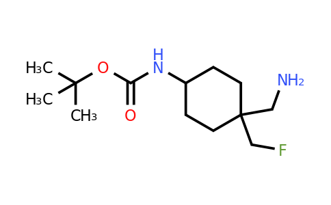 CAS 2387596-00-9 | tert-butyl N-[4-(aminomethyl)-4-(fluoromethyl)cyclohexyl]carbamate
