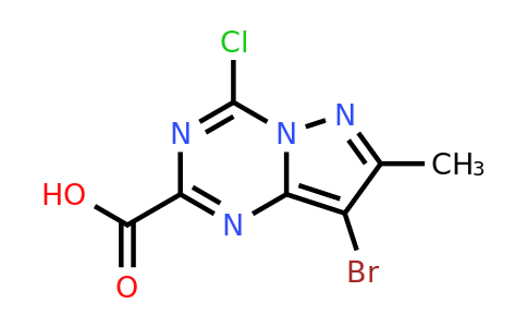 CAS 2387596-40-7 | 8-bromo-4-chloro-7-methyl-pyrazolo[1,5-a][1,3,5]triazine-2-carboxylic acid