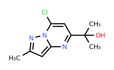 CAS 2387596-80-5 | 2-(7-chloro-2-methyl-pyrazolo[1,5-a]pyrimidin-5-yl)propan-2-ol