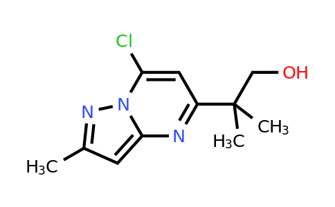 CAS 2387596-87-2 | 2-(7-chloro-2-methyl-pyrazolo[1,5-a]pyrimidin-5-yl)-2-methyl-propan-1-ol